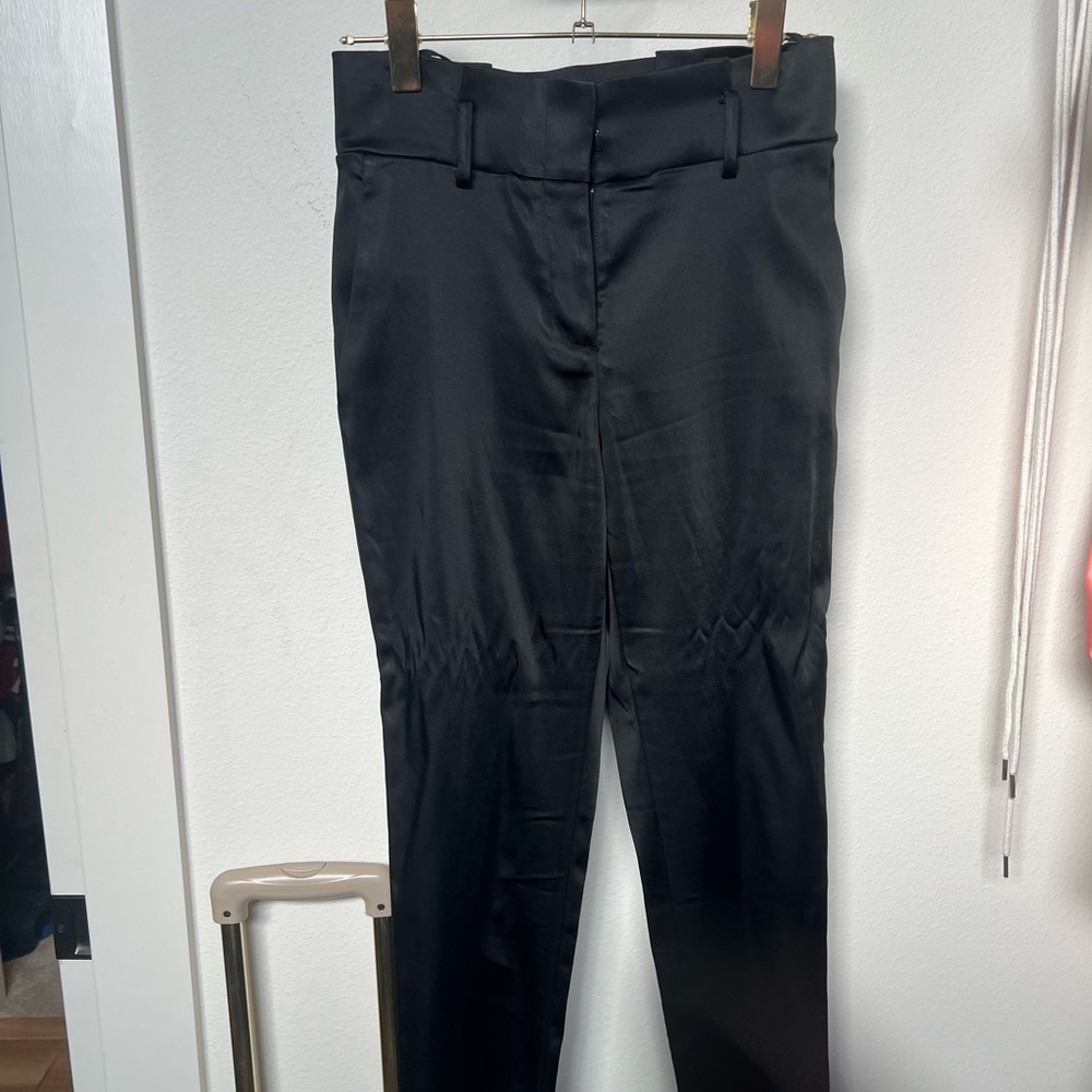 Black Satin Trousers